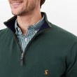 Kép 2/8 - Tom Joule Hillside 1/4 cipzáros férfi pulóver - Zöld Racing Green XXL-es méretben