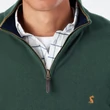 Kép 8/8 - Tom Joule Hillside 1/4 cipzáros férfi pulóver - Zöld Racing Green XXL-es méretben