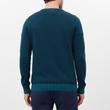 Tom Joule Jarvis férfi pamut pulóver - Sötétzöld csíkos Dark Green Tom Joule Jarvis férfi pamut pulóver - Sötétzöld csíkos Dark Green