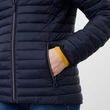 Kép 8/12 - Joules navy kék steppelt, összecsomagolható, esőálló kabát