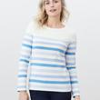 Joules Harbour hosszú ujjú jersey világoskék-krém csíkos top Joules Harbour hosszú ujjú jersey világoskék-krém csíkos top