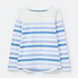 Joules Harbour hosszú ujjú jersey világoskék-krém csíkos top Joules Harbour hosszú ujjú jersey világoskék-krém csíkos top