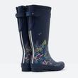 Joules navy-kék virágos gumicsizma hátul betoldással Joules navy-kék virágos gumicsizma hátul betoldással