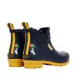 Kép 5/7 - Joules navy-kék női boka gumicsizma kutyusok színes esernyővel - Rainbow Dog