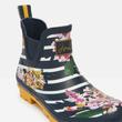 Joules virágos navy-kék csíkos boka gumicsizma Joules virágos navy-kék csíkos boka gumicsizma