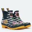Joules virágos navy-kék csíkos boka gumicsizma Joules virágos navy-kék csíkos boka gumicsizma