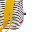 Tom Joule csíkos vászon bevásárló táska színes méhecskékkel - Lulu Shopper