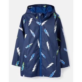 Joules navy-kék sötétben világító fiú gumis esőkabát polár belsővel