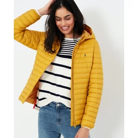 Joules antik gold sárga steppelt, összecsomagolható, esőálló kabát 44 (XL)-es