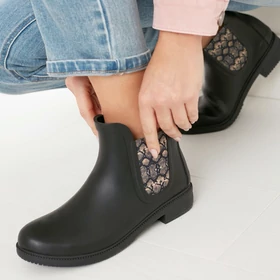 Joules Rutland fekete gumi Chelsea csizma