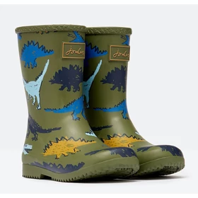 Joules dínós gumicsizma fiúknak - Green Dinos Roll Up 31 és 33-as