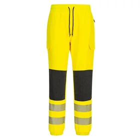 PORTWEST KX3 Hi-Vis Flexi Class 2 Slim Fit Jogger Sárga-fekete és Narancs-fekete