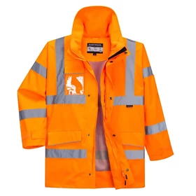 PORTWEST Hi-Vis Extreme Parka esőkabát narancs és sárga