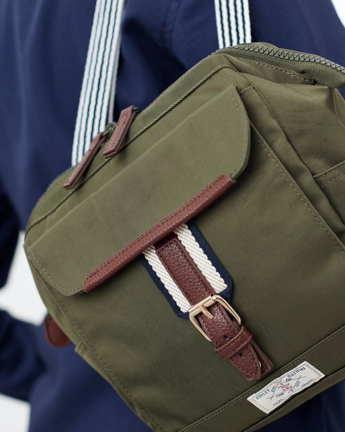 Tom Joule Wells Crossbody táska khaki-zöld