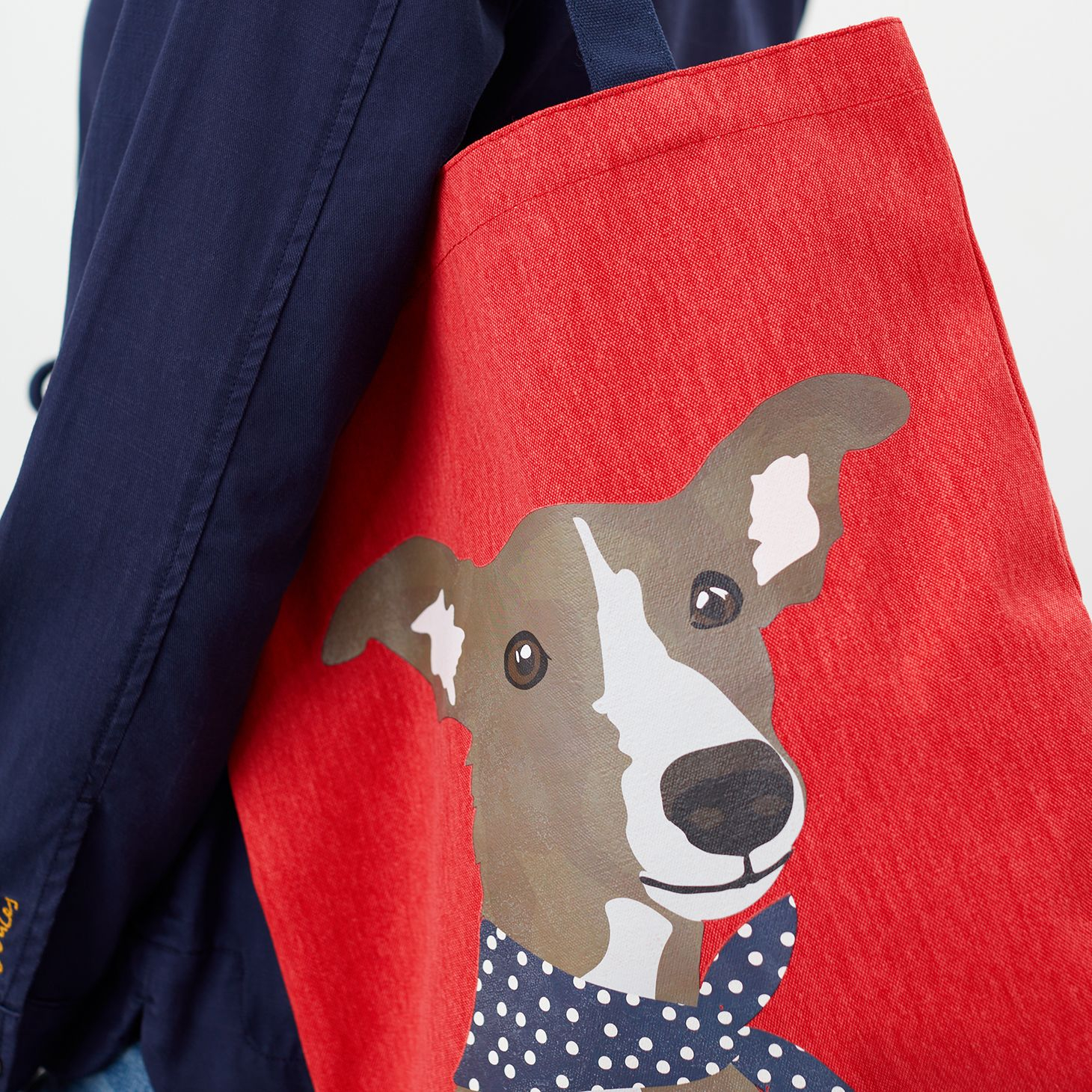 Tom Joule vászon kutyusos bevásárló táska - Lulu Shopper