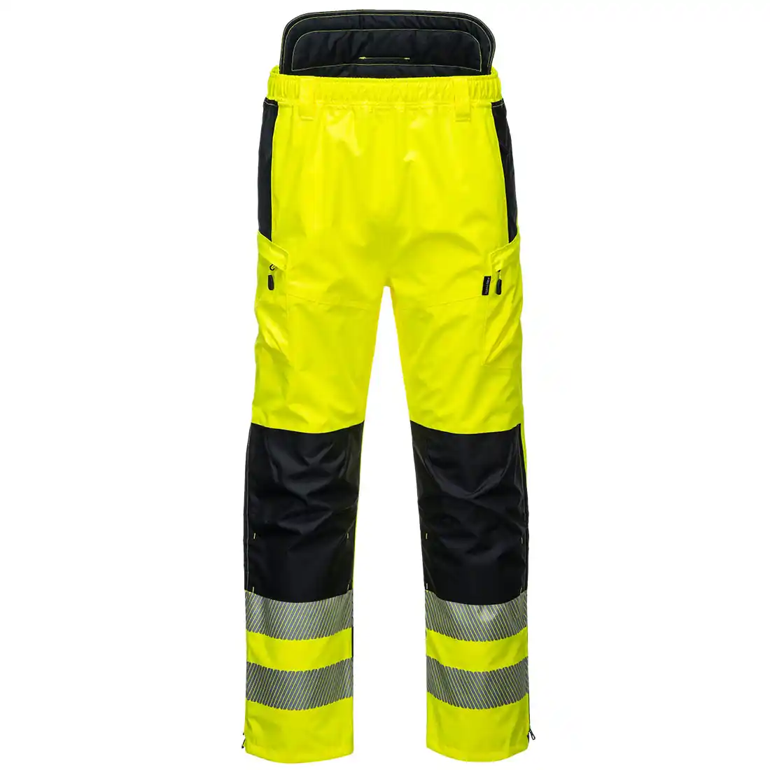 PORTWEST PW3 Hi-Vis Extreme láthatósági esőnadrág sárga-fekete és narancs-fekete